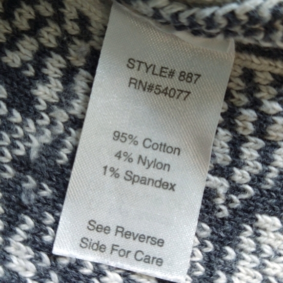 Cabi 887 Wonderful Me Gray White Fitted Knit Sweater Vest Peplum Hem Classic - Picture 7 of 7